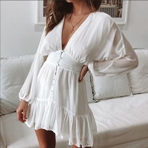 Ruffle hem dress